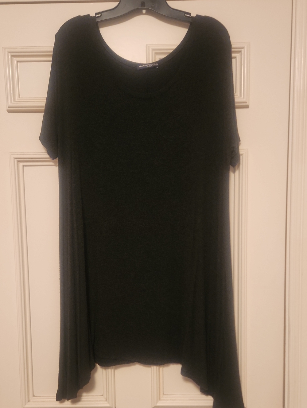 Brandy Melville Black Short-Sleeve Swing Tunic